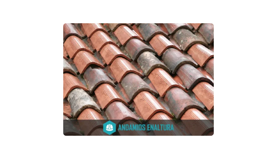 tejas reparadas y tejas usadas